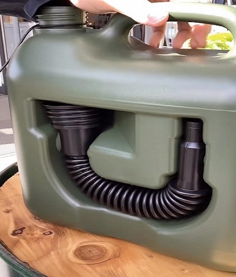 LIFELEX 灯油缶 ノズル付 YM21-5538 国産